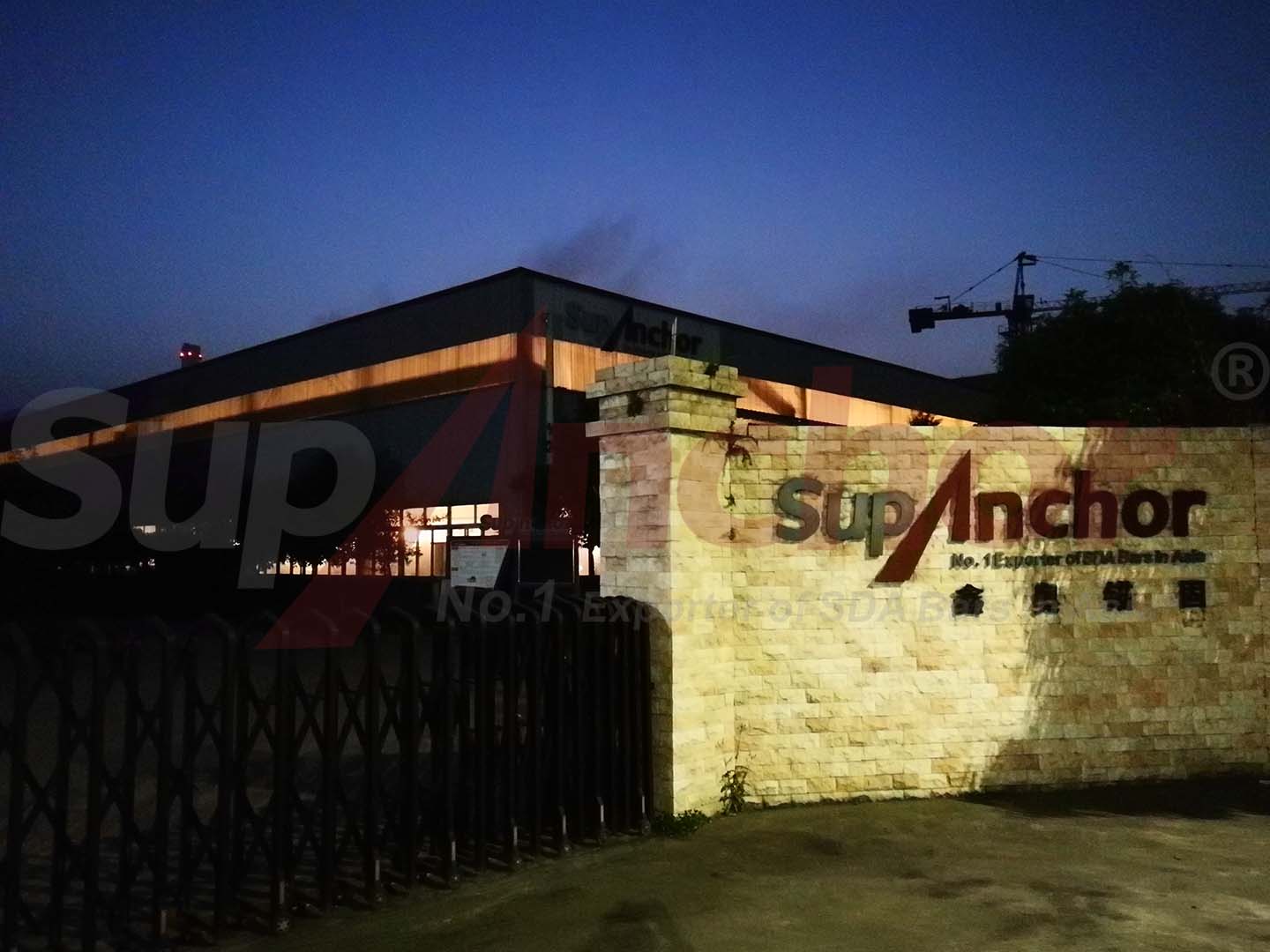 Construction site using SupAnchor self drilling anchor system