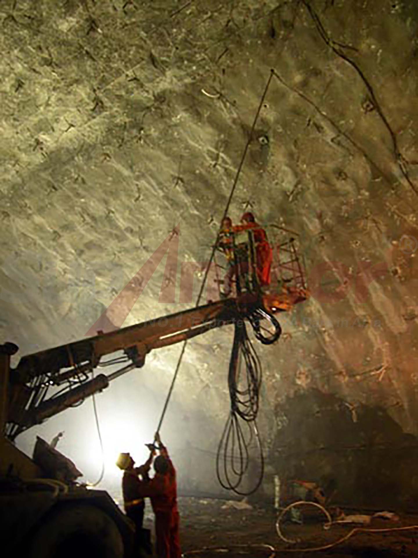 Construction site using SupAnchor self drilling anchor system