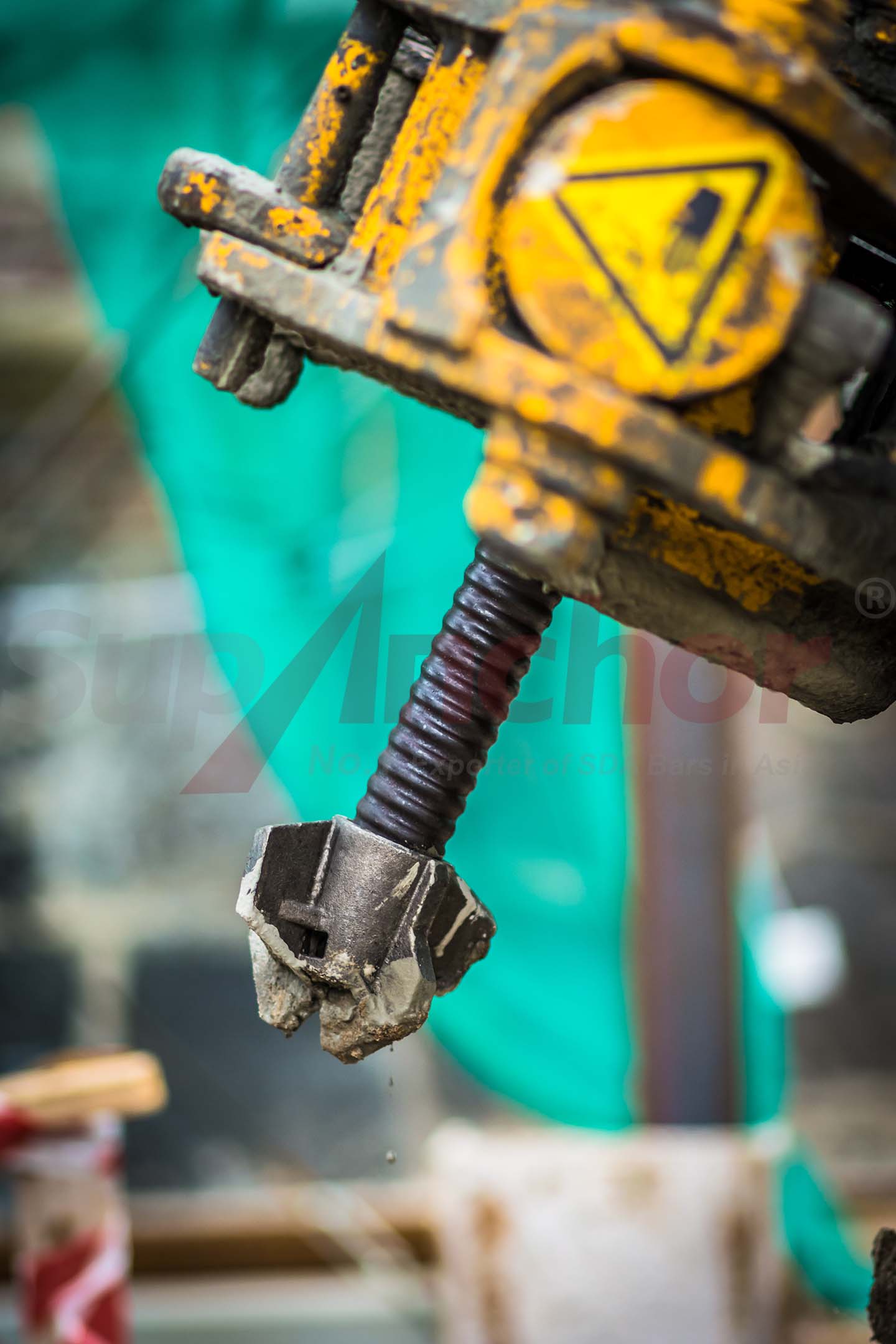 Construction site using SupAnchor self drilling anchor system