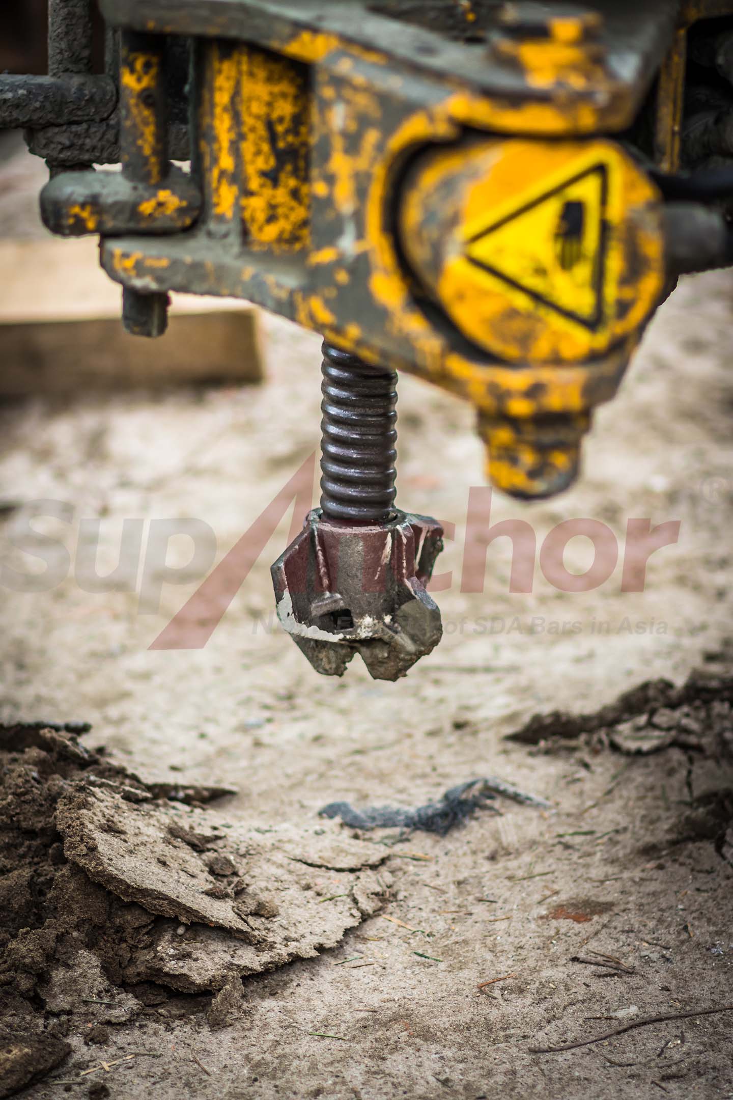 Construction site using SupAnchor self drilling anchor system