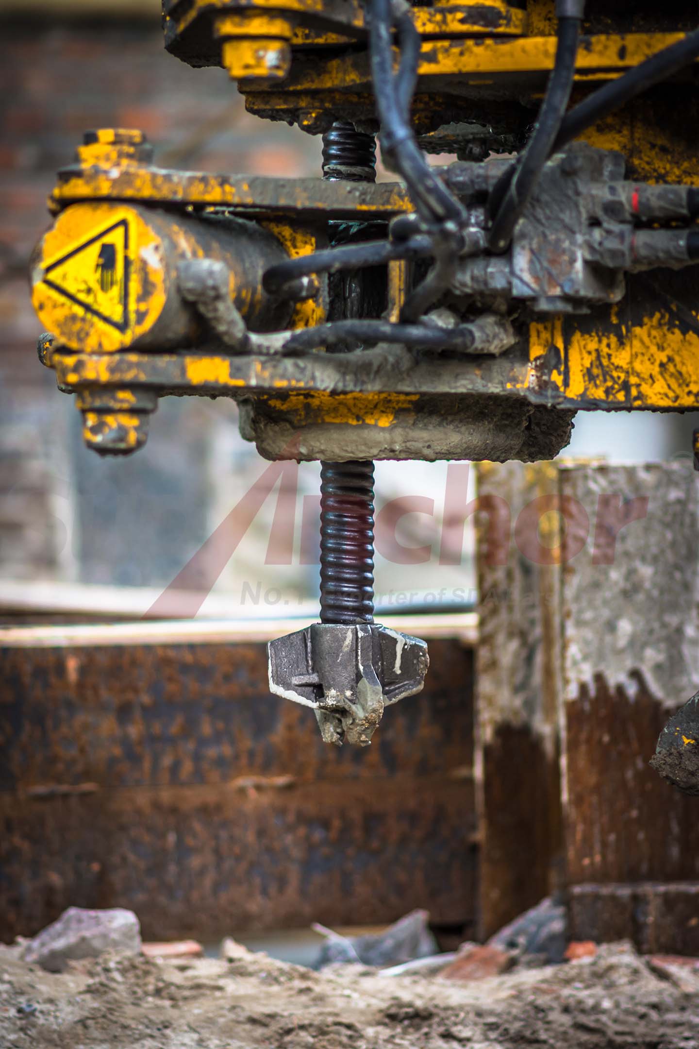 Construction site using SupAnchor self drilling anchor system
