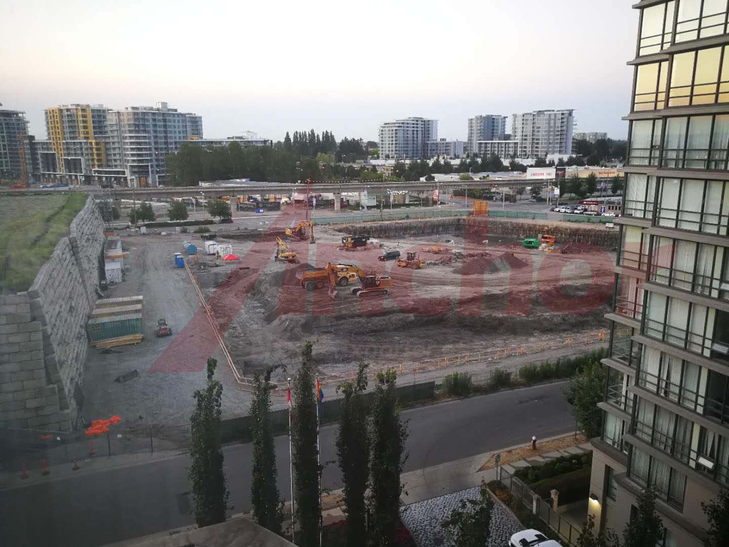 Construction site using SupAnchor self drilling anchor system