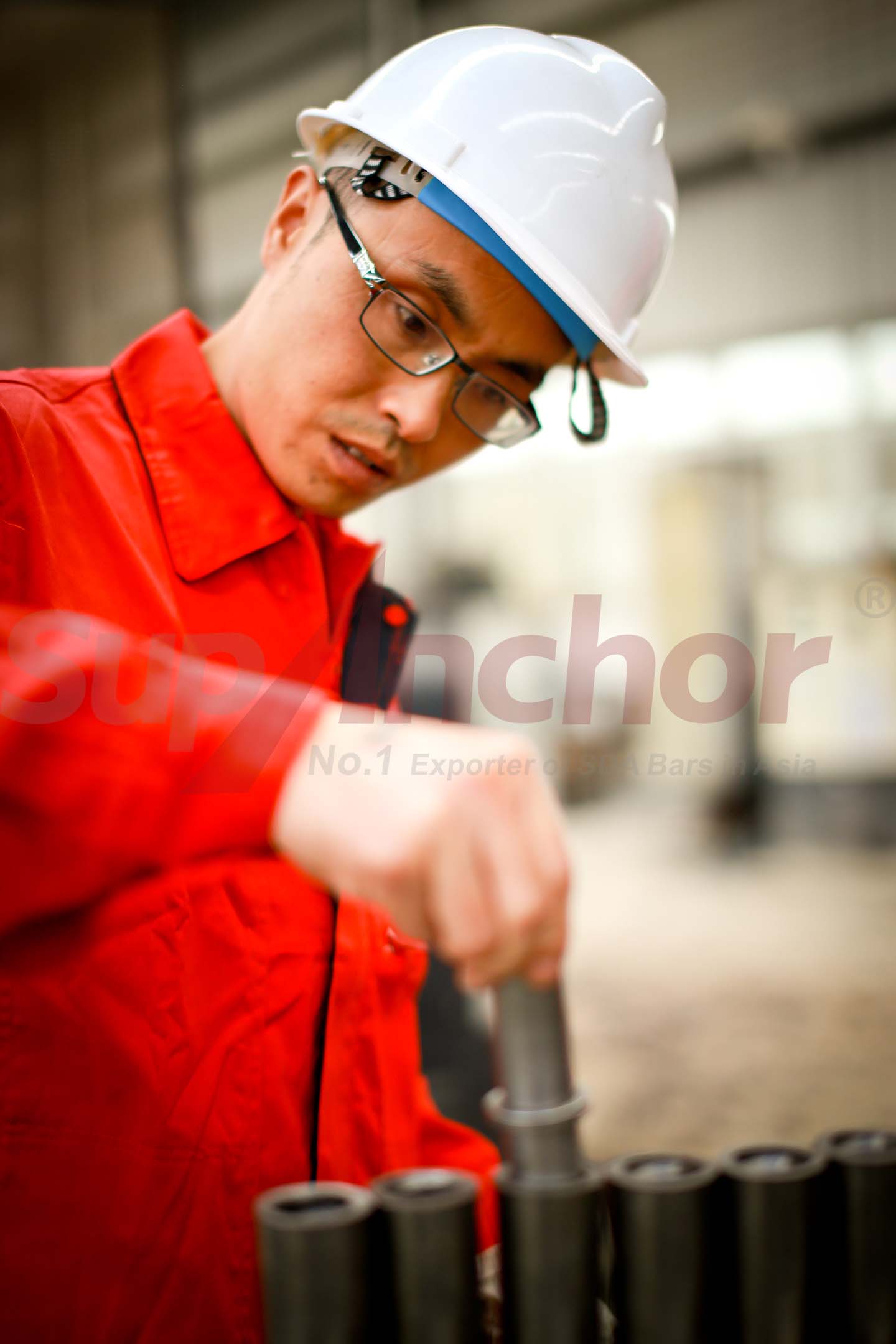 Construction site using SupAnchor self drilling anchor system