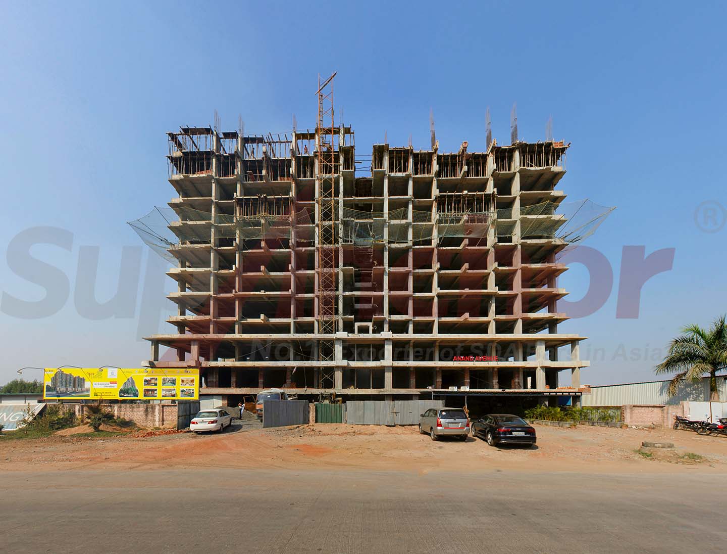 Construction site using SupAnchor self drilling anchor system