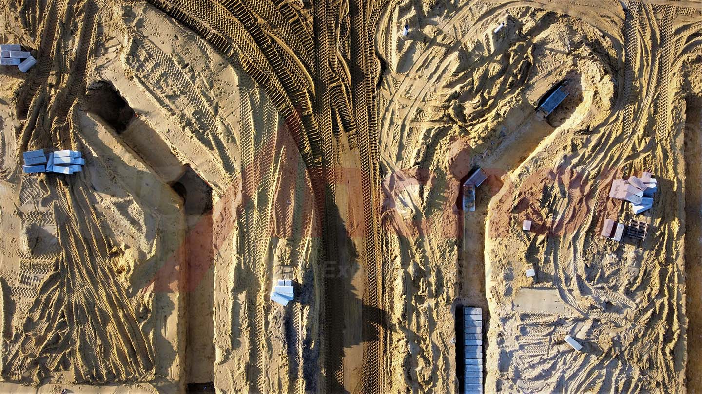 Construction site using SupAnchor self drilling anchor system