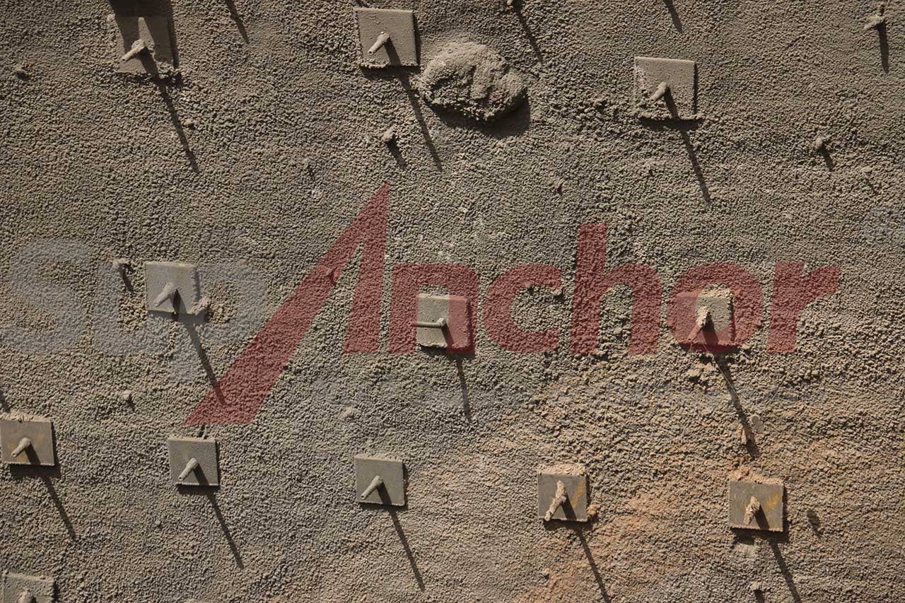 Construction site using SupAnchor self drilling anchor system