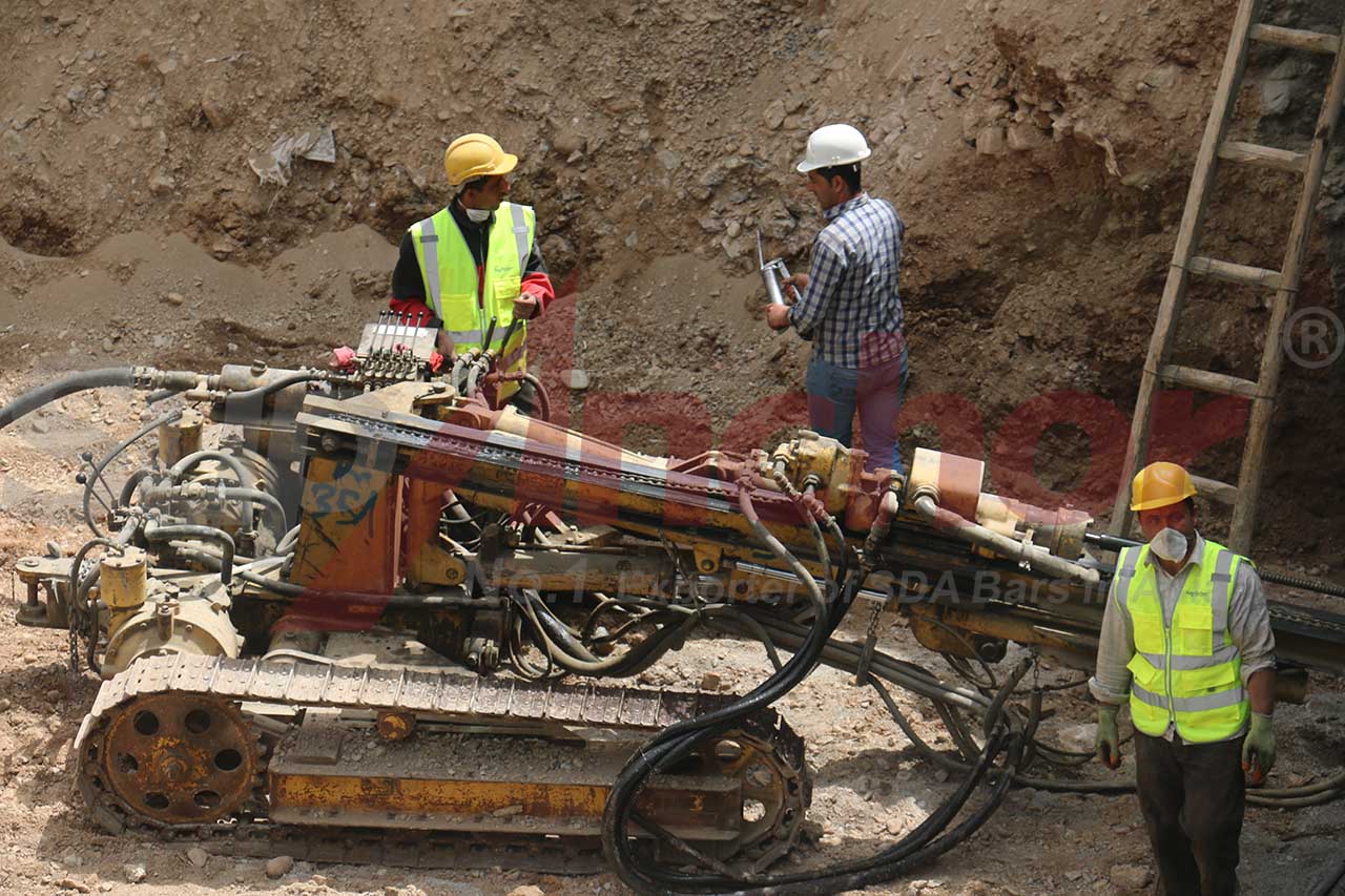 Construction site using SupAnchor self drilling anchor system