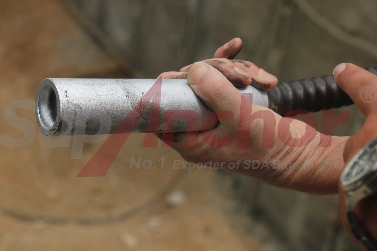 Construction site using SupAnchor self drilling anchor system