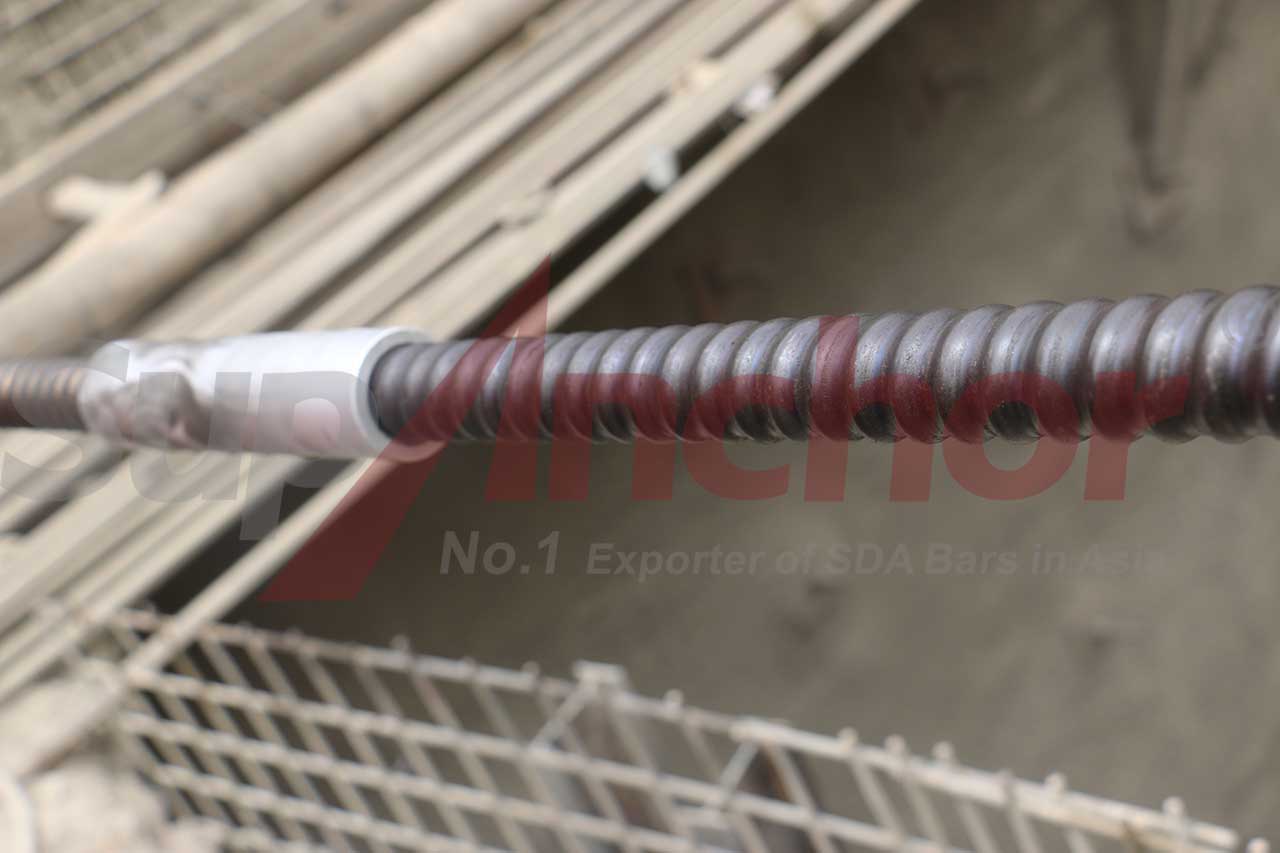 Construction site using SupAnchor self drilling anchor system