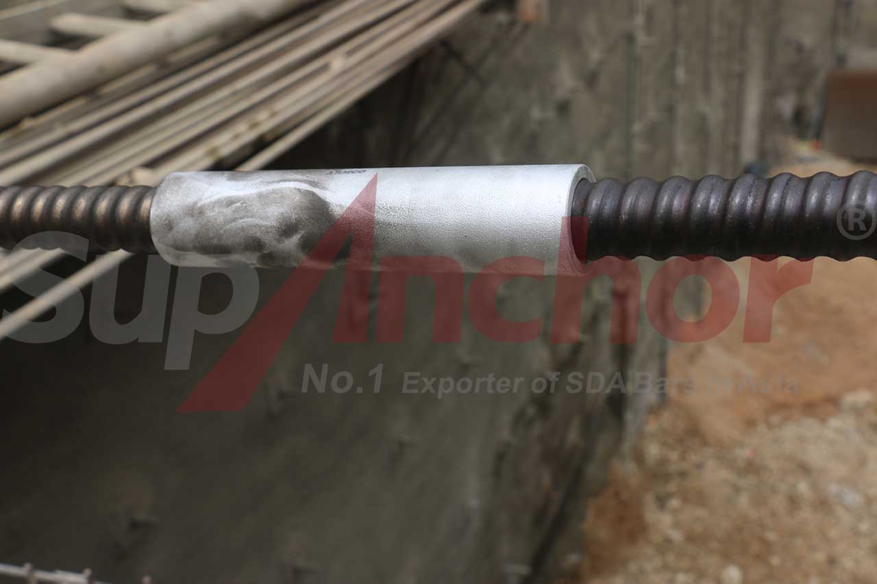 Construction site using SupAnchor self drilling anchor system