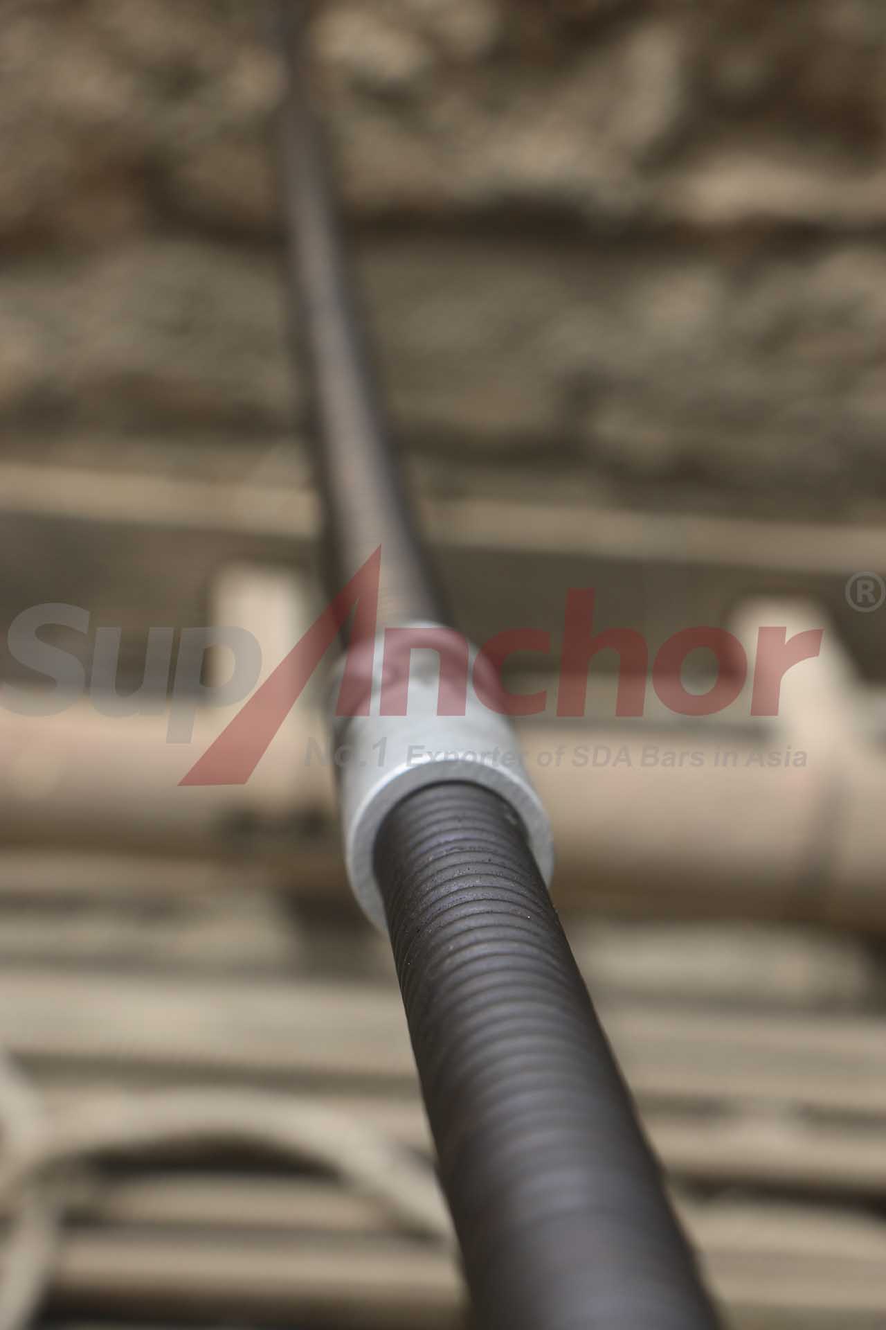 Construction site using SupAnchor self drilling anchor system