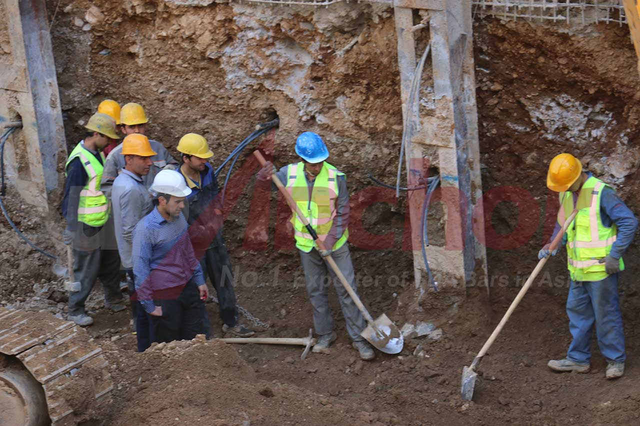 Construction site using SupAnchor self drilling anchor system