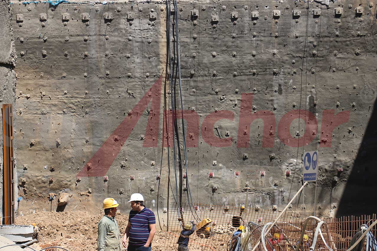 Construction site using SupAnchor self drilling anchor system