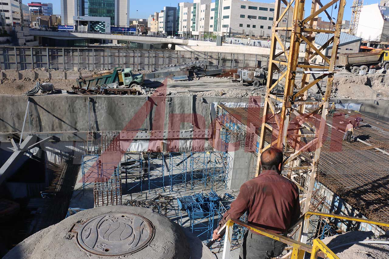 Construction site using SupAnchor self drilling anchor system