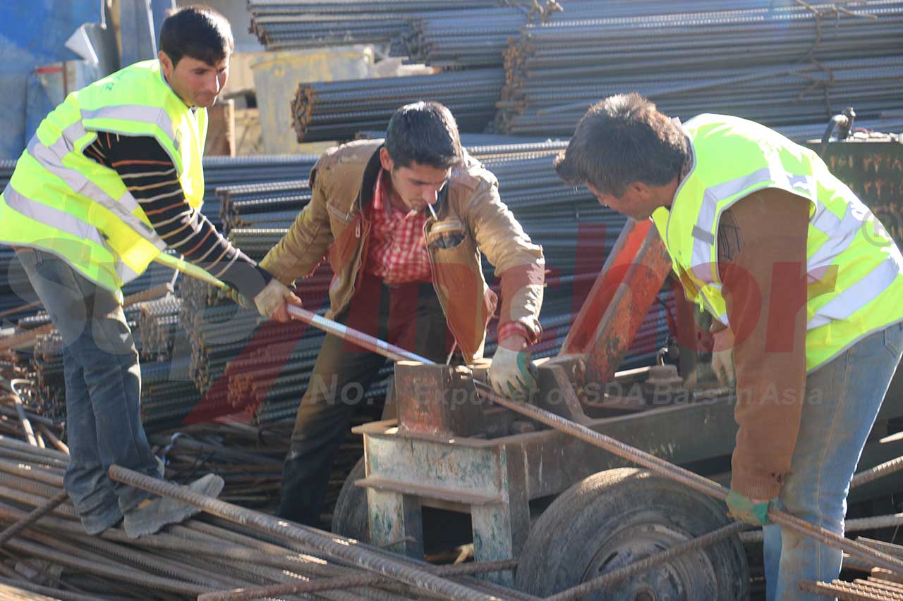 Construction site using SupAnchor self drilling anchor system