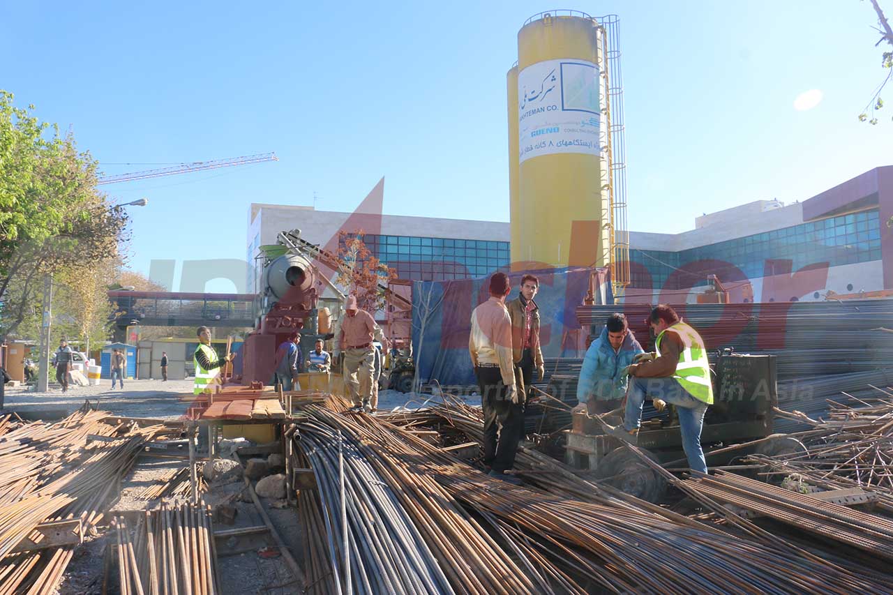 Construction site using SupAnchor self drilling anchor system