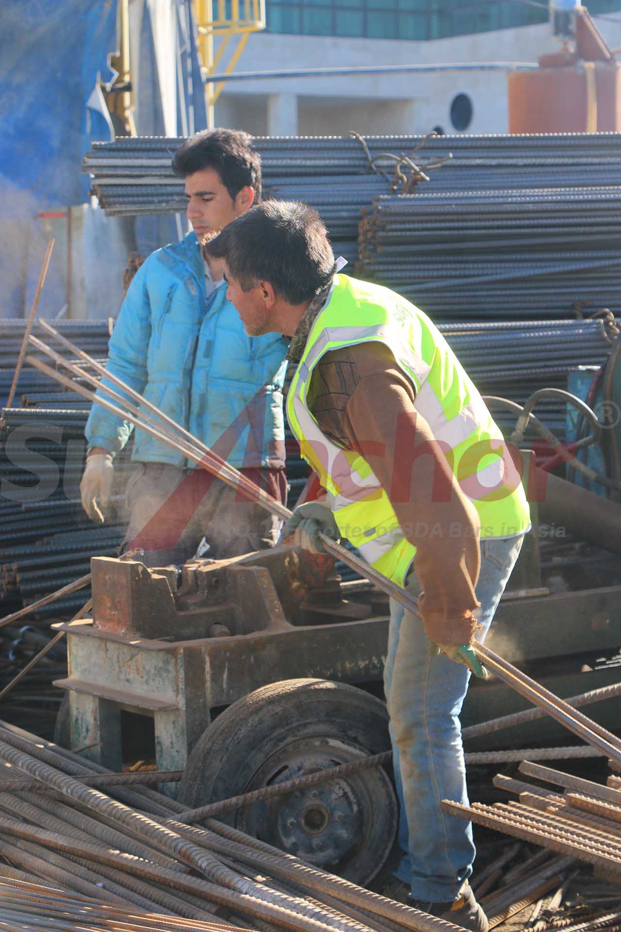 Construction site using SupAnchor self drilling anchor system