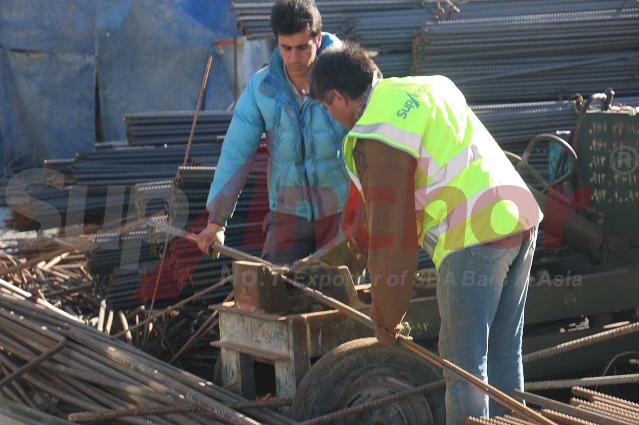 Construction site using SupAnchor self drilling anchor system
