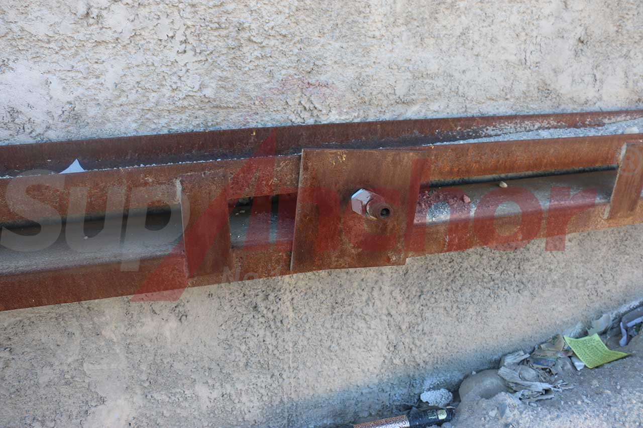 Construction site using SupAnchor self drilling anchor system