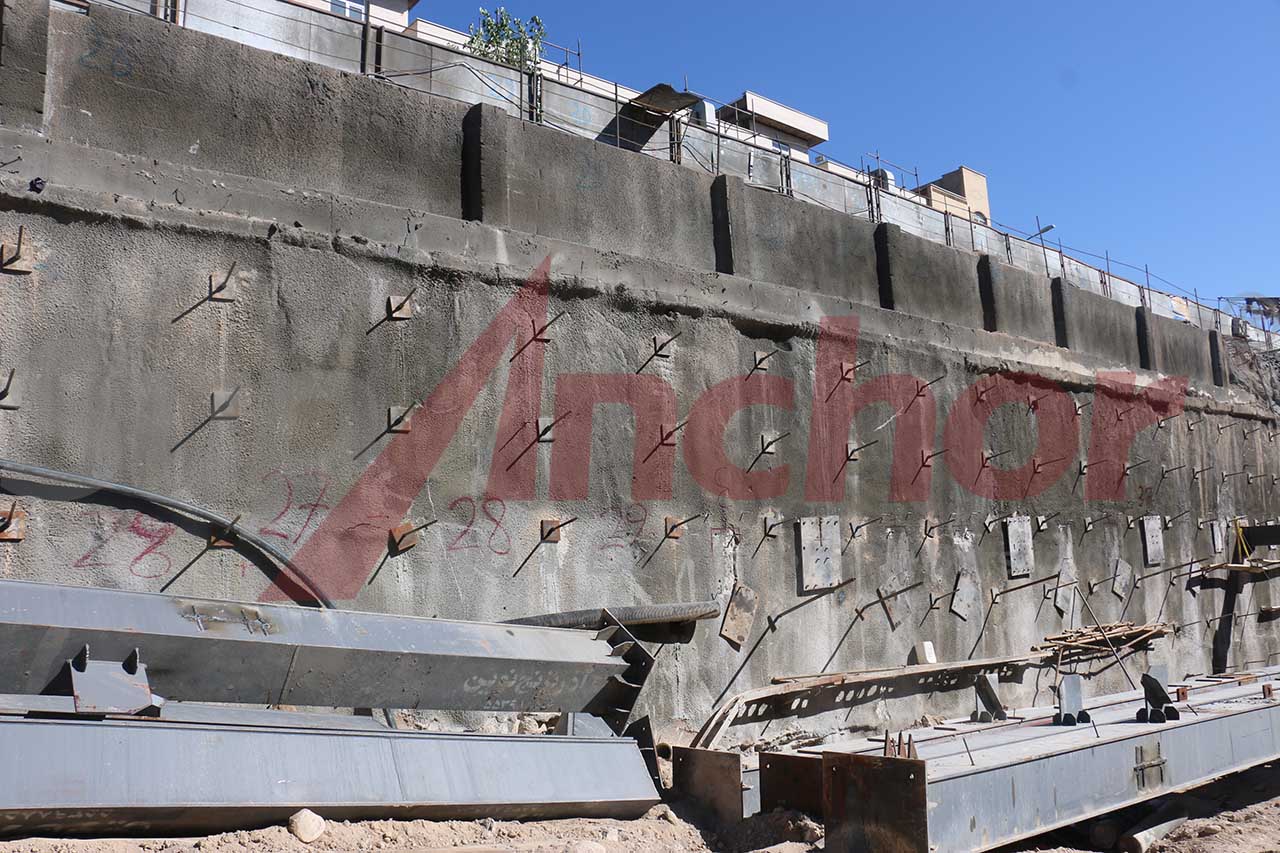 Construction site using SupAnchor self drilling anchor system