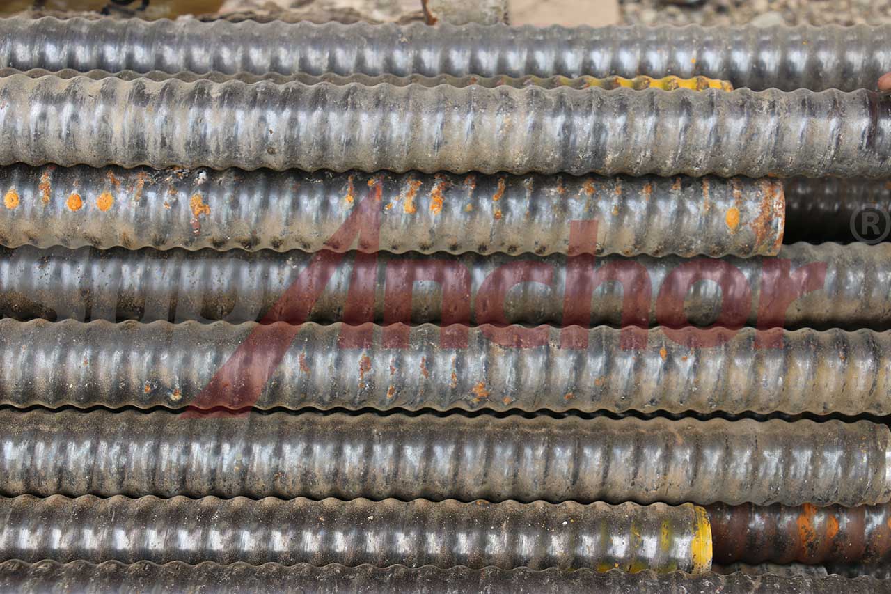 Construction site using SupAnchor self drilling anchor system