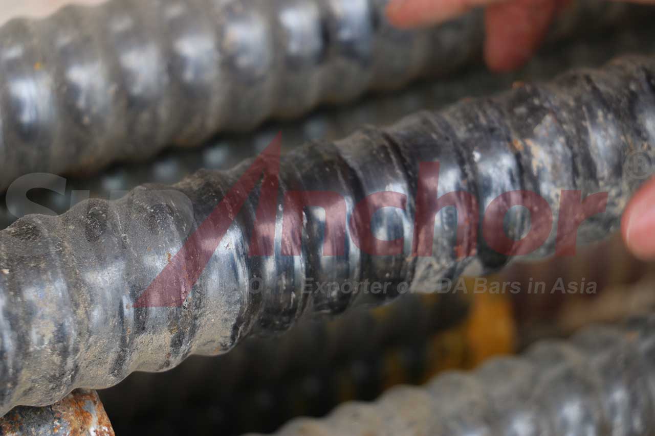 Construction site using SupAnchor self drilling anchor system