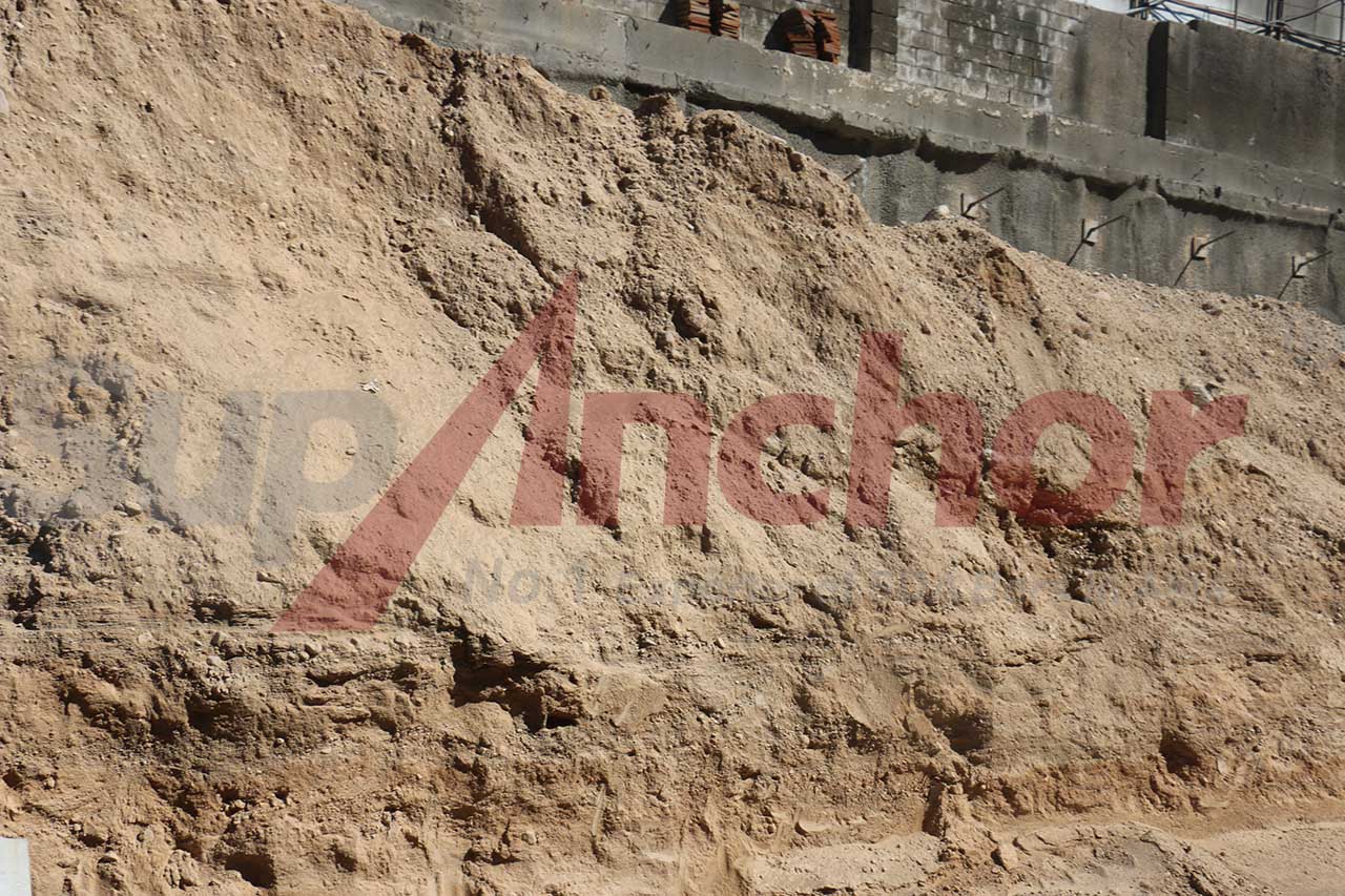 Construction site using SupAnchor self drilling anchor system