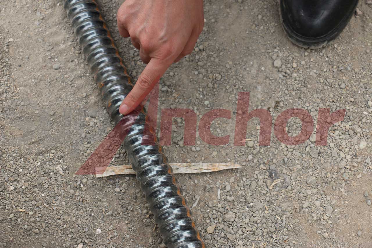Construction site using SupAnchor self drilling anchor system