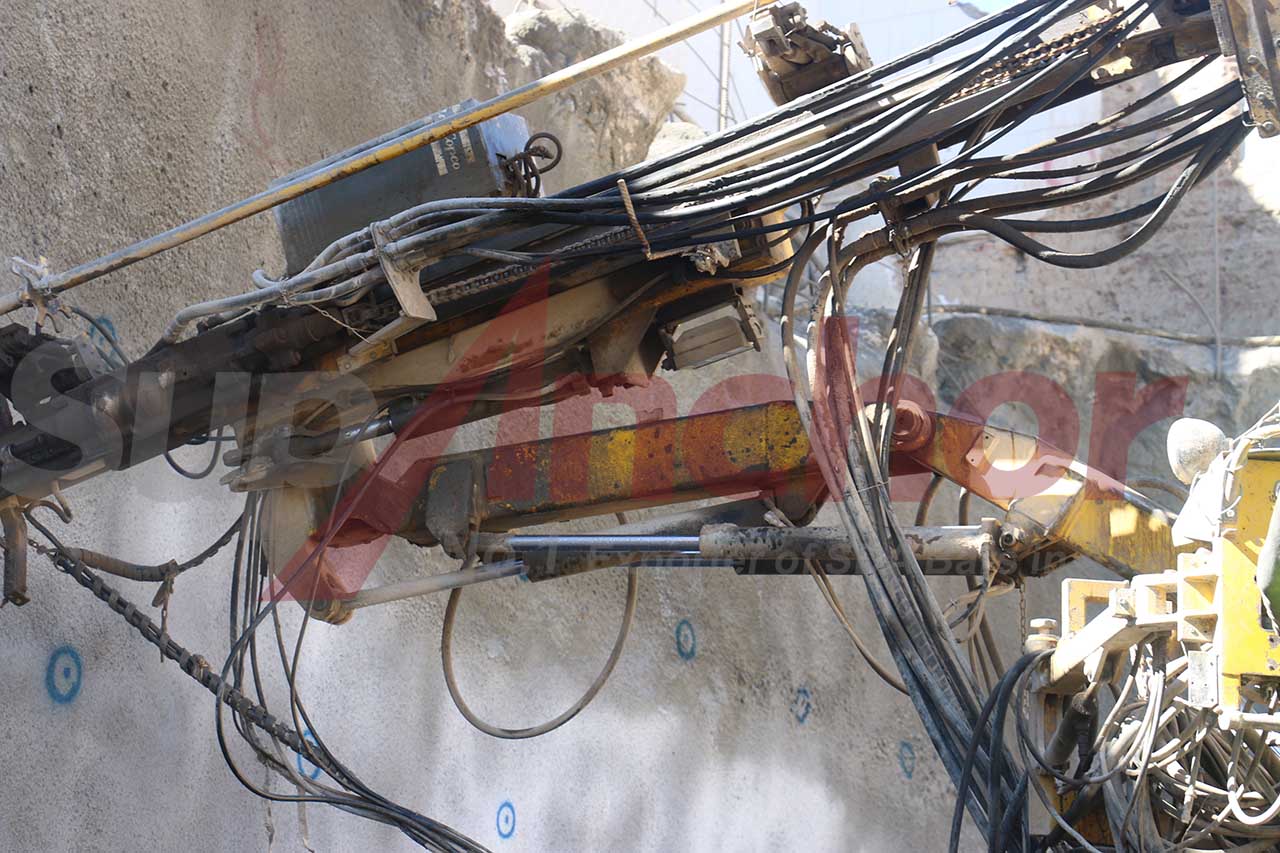 Construction site using SupAnchor self drilling anchor system