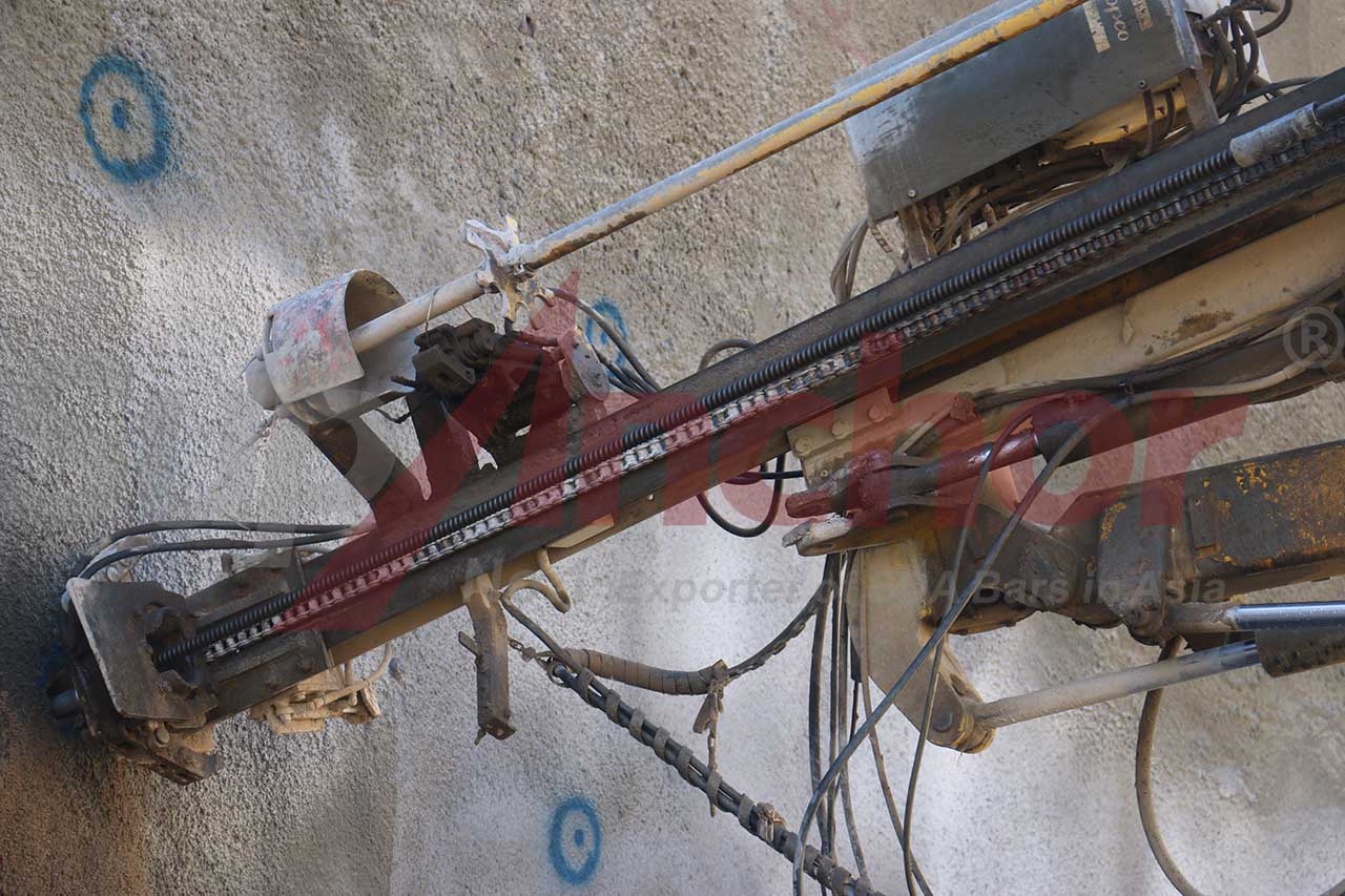 Construction site using SupAnchor self drilling anchor system