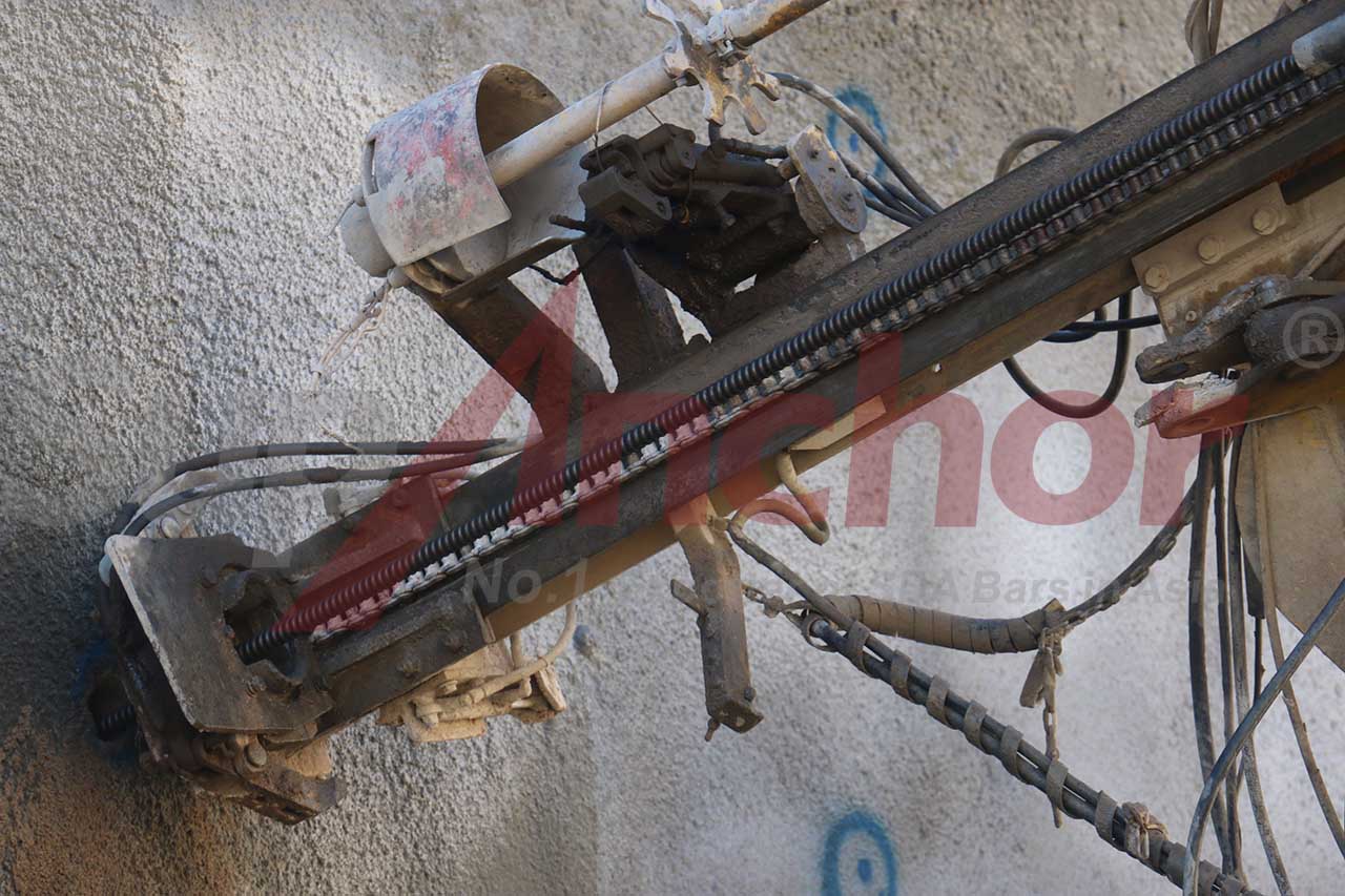 Construction site using SupAnchor self drilling anchor system
