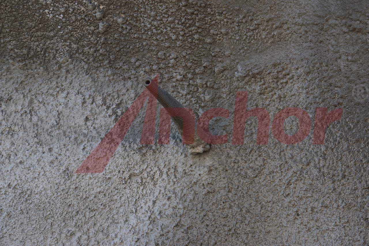 Construction site using SupAnchor self drilling anchor system