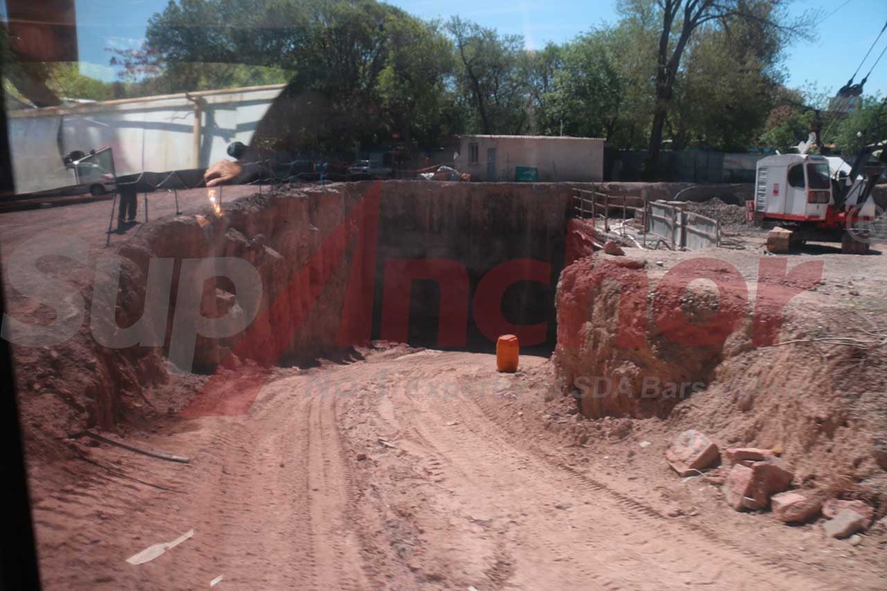 Construction site using SupAnchor self drilling anchor system