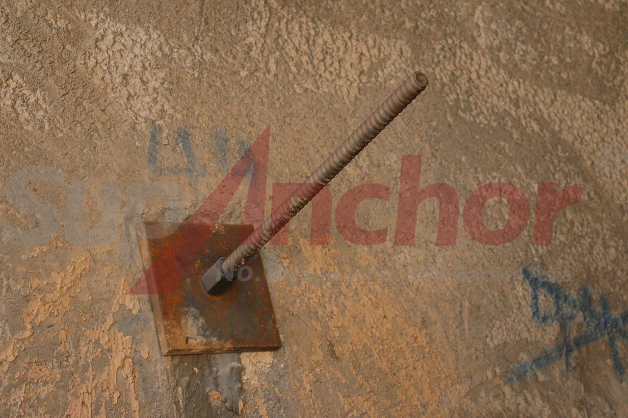 Construction site using SupAnchor self drilling anchor system