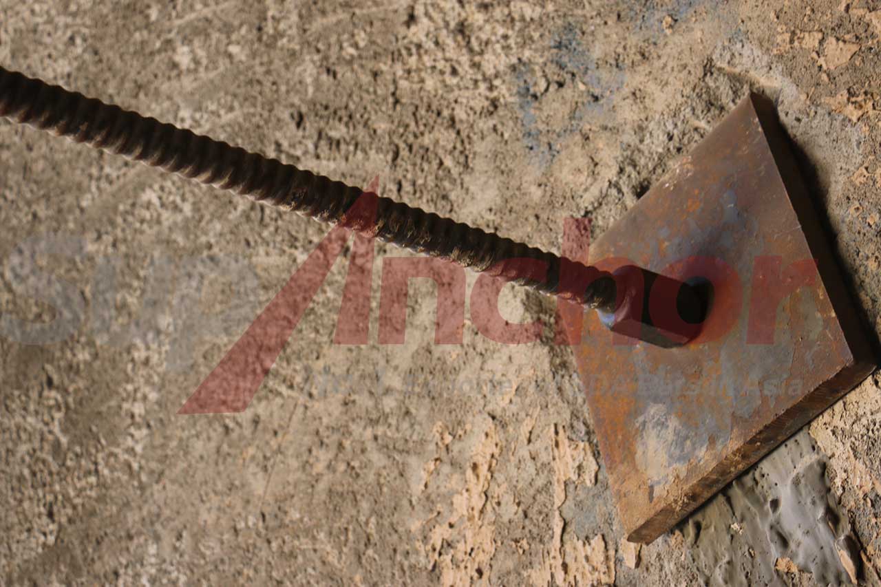 Construction site using SupAnchor self drilling anchor system