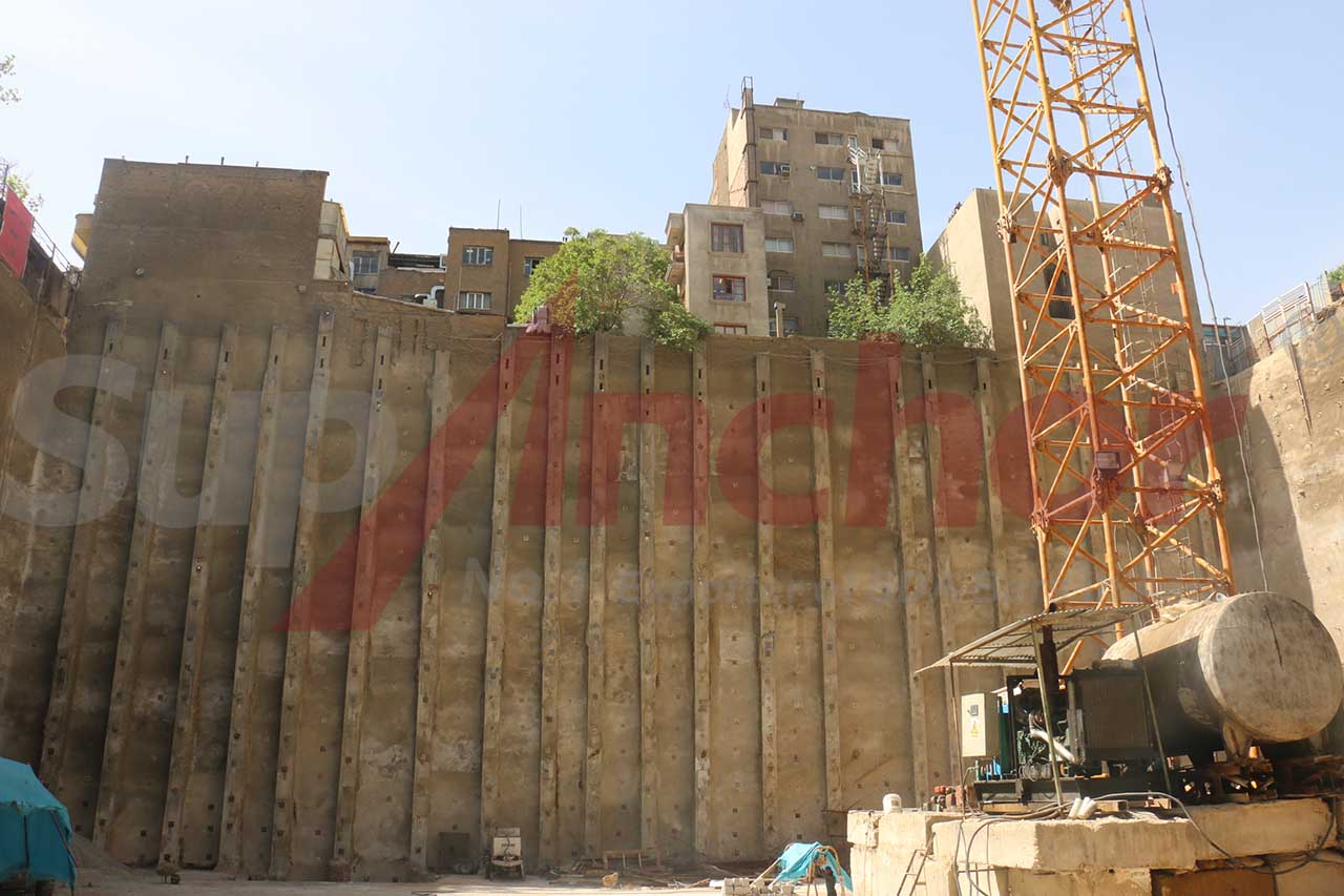 Construction site using SupAnchor self drilling anchor system